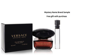 Crystal Noir by Versace Eau De Parfum Spray 1.7 oz And a Mystery Name brand sample vile