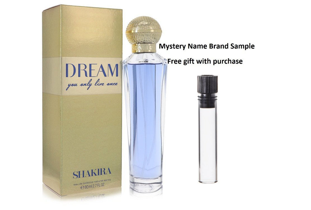 Shakira Dream by Shakira Eau De Toilette Spray 2.7 oz And a Mystery Name brand sample vile