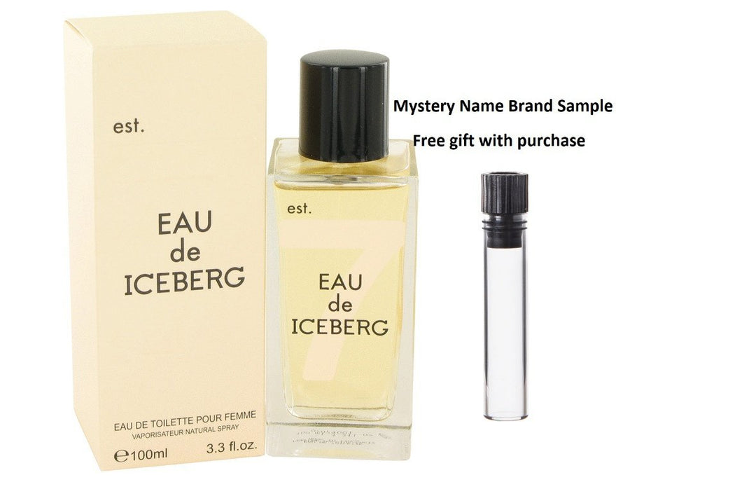 Eau De Iceberg by Iceberg Eau De Toilette Spray 3.3 oz And a Mystery Name brand sample vile