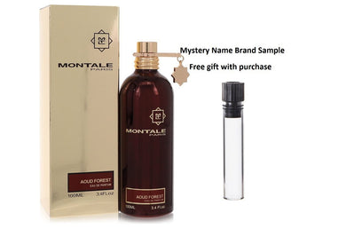 Montale Aoud Forest by Montale Eau De Parfum Spray (Unisex) 3.4 oz And a Mystery Name brand sample vile