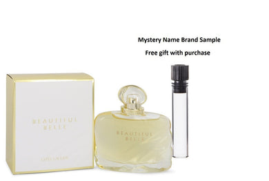 Beautiful Belle by Estee Lauder Eau De Parfum Spray 3.4 oz And a Mystery Name brand sample vile