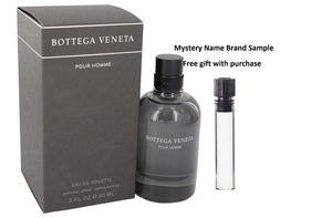 Bottega Veneta by Bottega Veneta Eau De Toilette Spray 3 oz And a Mystery Name brand sample vile