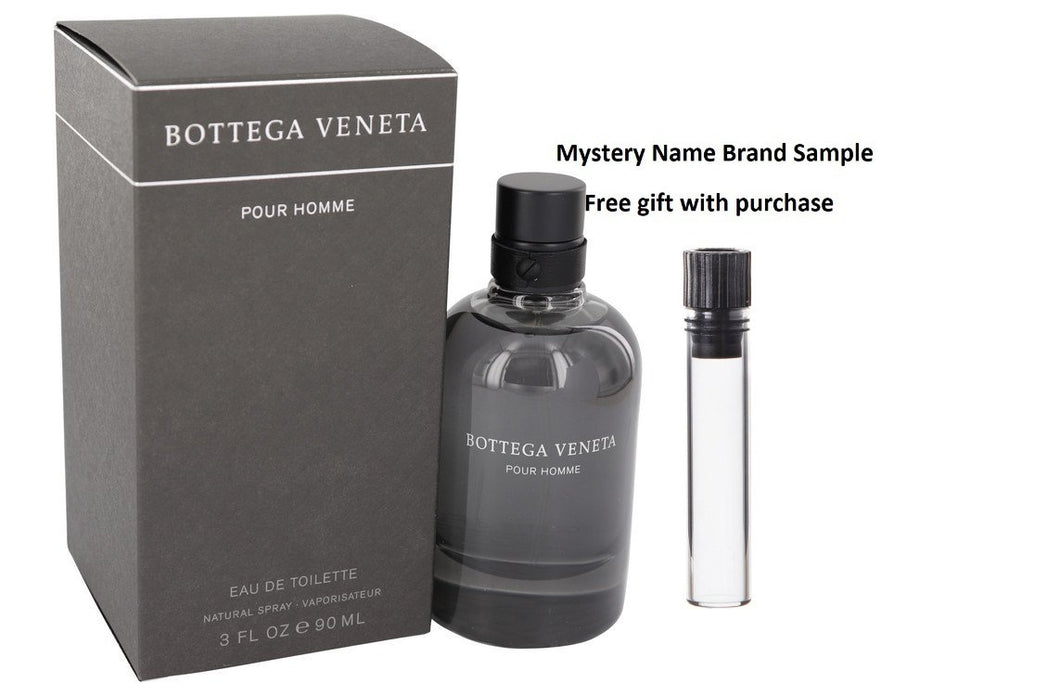 Bottega Veneta by Bottega Veneta Eau De Toilette Spray 3 oz And a Mystery Name brand sample vile