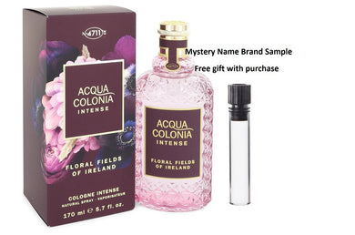 4711 Acqua Colonia Floral Fields of Ireland by 4711 Eau De Cologne Intense Spray (Unisex) 5.7 oz  And a Mystery Name brand sample vile