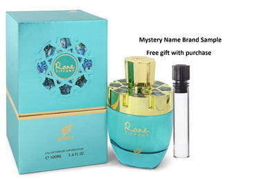 Afnan Rare Tiffany by Afnan Eau De Parfum Spray 3.4 oz And a Mystery Name brand sample vile