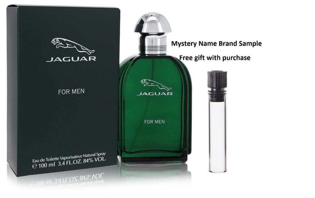 JAGUAR by Jaguar Eau De Toilette Spray 3.4 oz And a Mystery Name brand sample vile