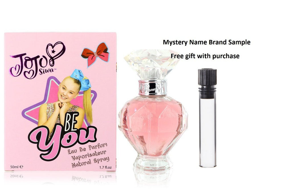 Jojo Siwa Be You by Jojo Siwa Eau De Parfum Spray 1.7 oz And a Mystery Name brand sample vile