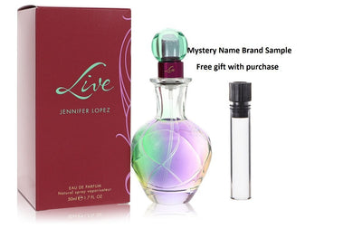 Live by Jennifer Lopez Eau De Parfum Spray 1.7 oz And a Mystery Name brand sample vile