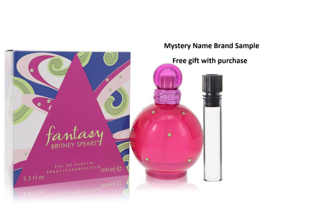 Fantasy by Britney Spears Eau De Parfum Spray 3.3 oz And a Mystery Name brand sample vile