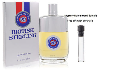 BRITISH STERLING by Dana Cologne 5.7 oz And a Mystery Name brand sample vile