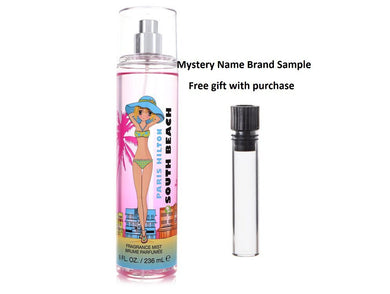 Paris Hilton Passport Southbeach by Paris Hilton Fragrance Mist 8 oz And a Mystery Name brand sample vile