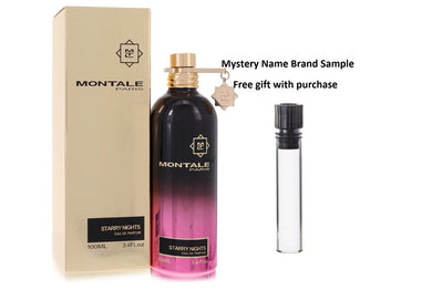 Montale Starry Nights by Montale Eau De Parfum Spray 3.4 oz And a Mystery Name brand sample vile