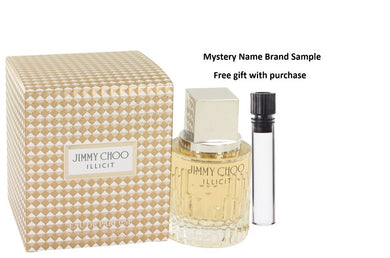 Jimmy Choo Illicit by Jimmy Choo Eau De Parfum Spray 1.3 oz And a Mystery Name brand sample vile