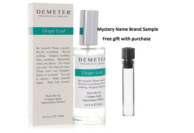 Demeter Grape Leaf by Demeter Cologne Spray 4 oz And a Mystery Name brand sample vile