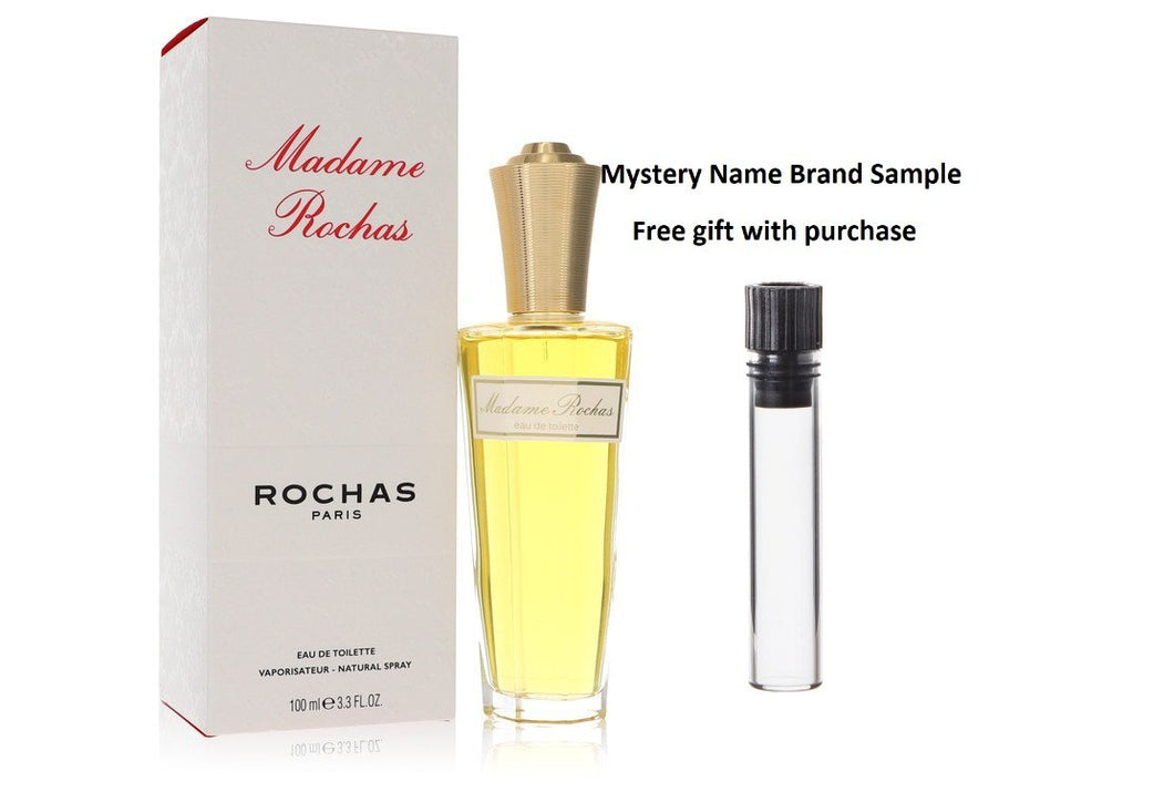 MADAME ROCHAS by Rochas Eau De Toilette Spray 3.4 oz And a Mystery Name brand sample vile