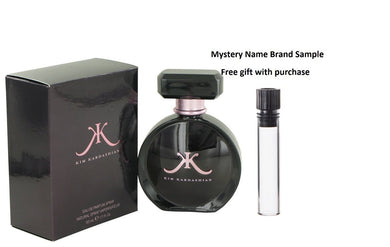 Kim Kardashian by Kim Kardashian Eau De Parfum Spray 1.7 oz And a Mystery Name brand sample vile