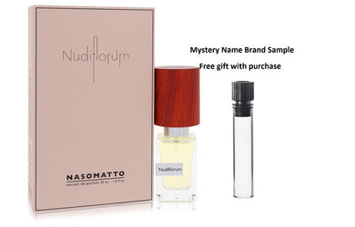 Nudiflorum by Nasomatto Extrait de parfum (Pure Perfume) 1 oz And a Mystery Name brand sample vile