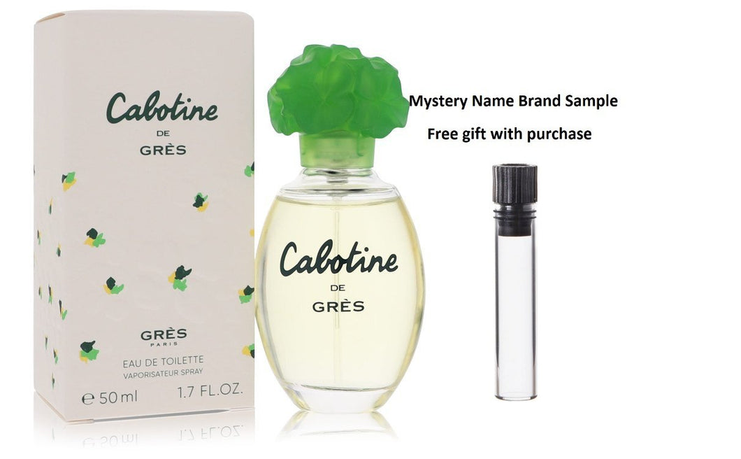 CABOTINE by Parfums Gres Eau De Toilette Spray 1.7 oz And a Mystery Name brand sample vile