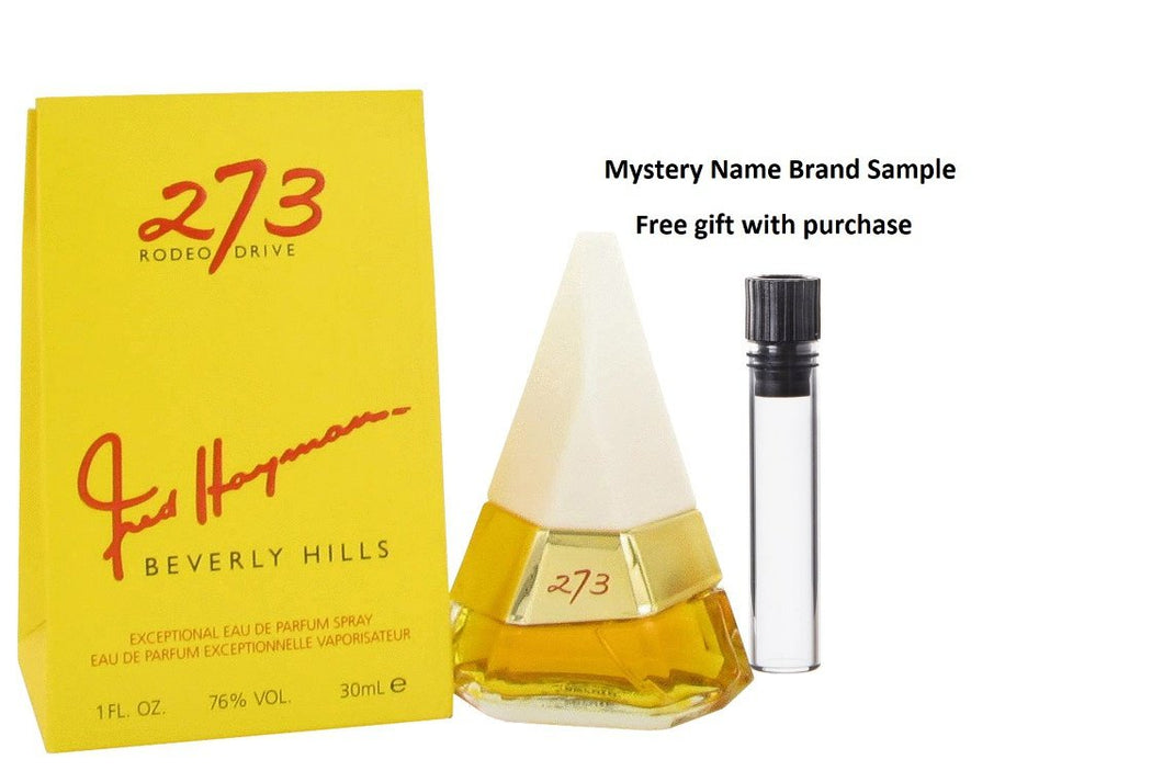273 by Fred Hayman Eau De Parfum Spray 1 oz And a Mystery Name brand sample vile