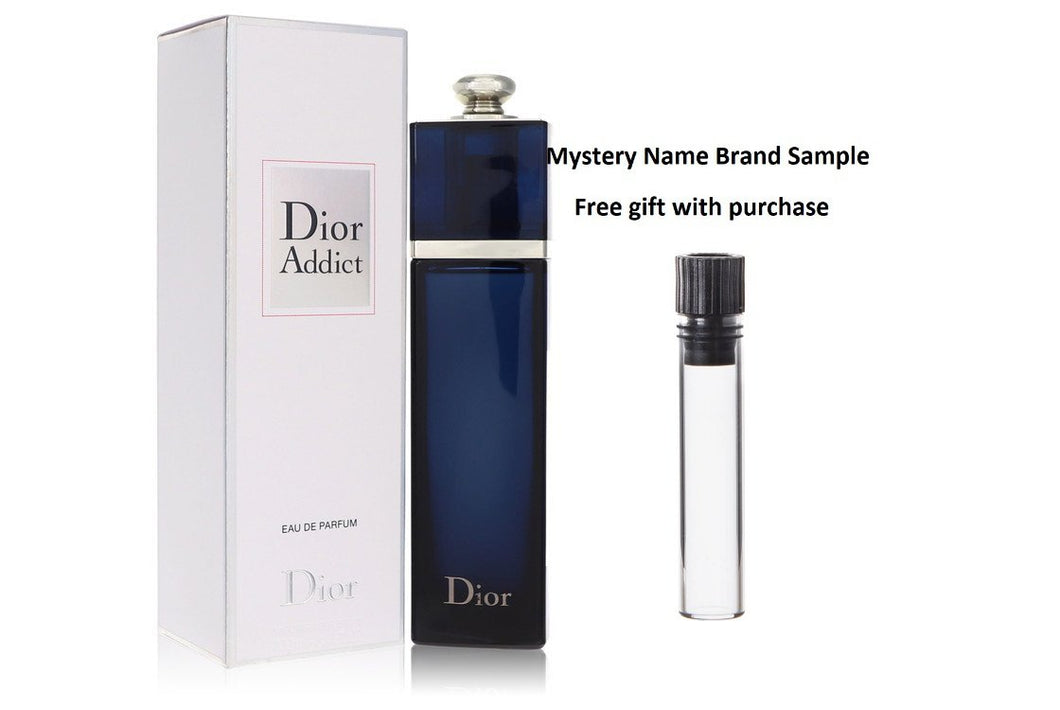 Dior Addict by Christian Dior Eau De Parfum Spray 3.4 oz And a Mystery Name brand sample vile