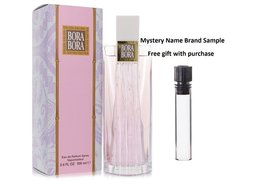 Bora Bora by Liz Claiborne Eau De Parfum Spray 3.4 oz And a Mystery Name brand sample vile