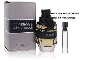 Spicebomb by Viktor & Rolf Eau De Toilette Spray 1.7 oz And a Mystery Name brand sample vile