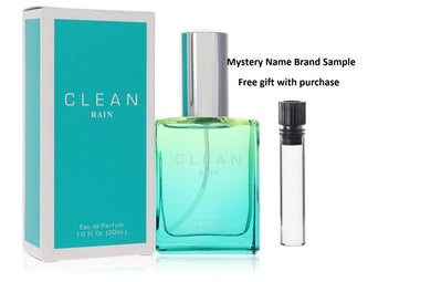 Clean Rain by Clean Eau De Parfum Spray 1 oz And a Mystery Name brand sample vile