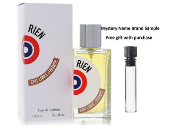 Rien by Etat Libre d'Orange Eau De Parfum Spray 3.4 oz And a Mystery Name brand sample vile