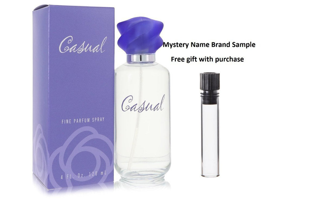 CASUAL by Paul Sebastian Fine Parfum Spray 4 oz And a Mystery Name brand sample vile
