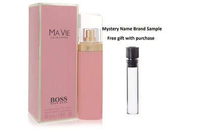 Boss Ma Vie by Hugo Boss Eau De Parfum Spray 1.6 oz And a Mystery Name brand sample vile