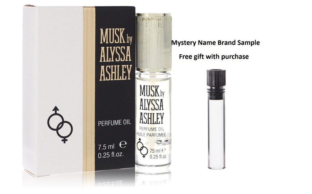 Alyssa Ashley Musk by Houbigant Oil .25 oz And a Mystery Name brand sample vile