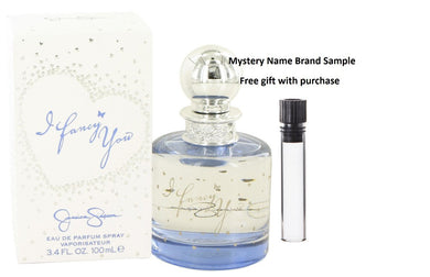 I Fancy You by Jessica Simpson Eau De Parfum Spray 3.4 oz And a Mystery Name brand sample vile