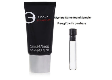 Escada Incredible Me by Escada Body Moisturizer 1.7 oz And a Mystery Name brand sample vile