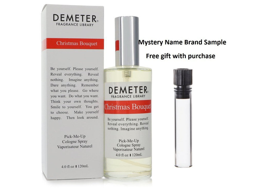 Demeter Christmas Bouquet by Demeter Cologne Spray 4 oz And a Mystery Name brand sample vile
