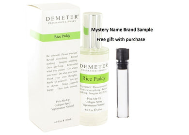 Demeter Rice Paddy by Demeter Cologne Spray 4 oz And a Mystery Name brand sample vile