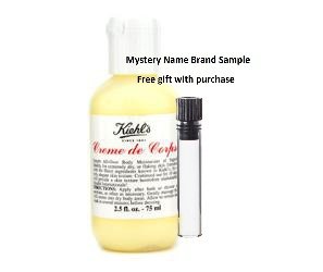 Kiehl's by Kiehl's Creme De Corps Body Moisturizer (Travel Size) --75ml/2.5oz for WOMEN And a Mystery Name brand sample vile