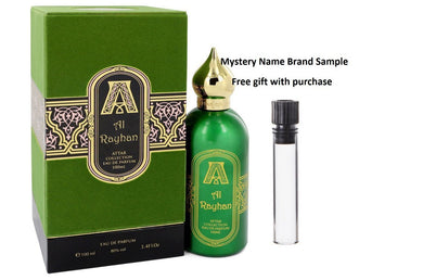 Al Rayhan by Attar Collection Eau De Parfum Spray (Unisex) 3.4 oz And a Mystery Name brand sample vile