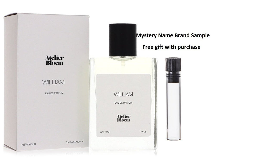 Atelier Bloem William by Atelier Bloem Eau De Parfum Spray (Unisex) 3.4 oz And a Mystery Name brand sample vile