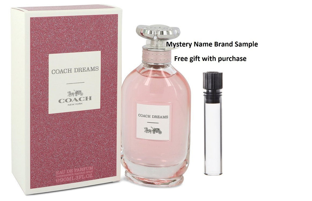 Coach Dreams by Coach Eau De Parfum Spray 3 oz And a Mystery Name brand sample vile
