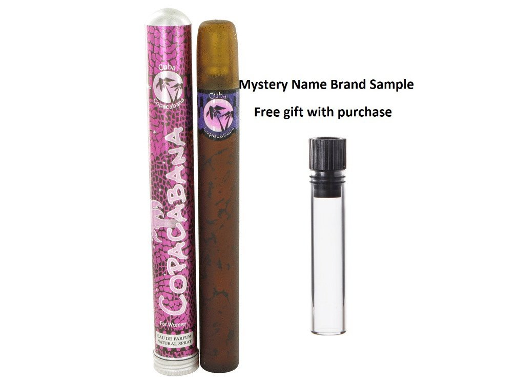 Cuba Copacabana by Fragluxe Eau De Parfum Spray 1.17 oz And a Mystery Name brand sample vile