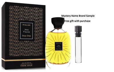 Iris Fauve by Atelier Des Ors Eau De Parfum Spray (Unisex) 3.3 oz And a Mystery Name brand sample vile