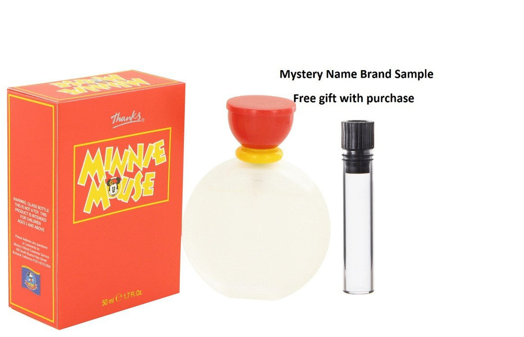 MINNIE MOUSE by Disney Eau De Toilette Spray 1.7 oz And a Mystery Name brand sample vile