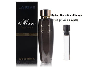 La Rive Moon by La Rive Eau De Parfum Spray 2.5 oz And a Mystery Name brand sample vile