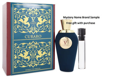 Curaro V by V Canto Extrait De Parfum Spray (Unisex) 3.38 oz And a Mystery Name brand sample vile