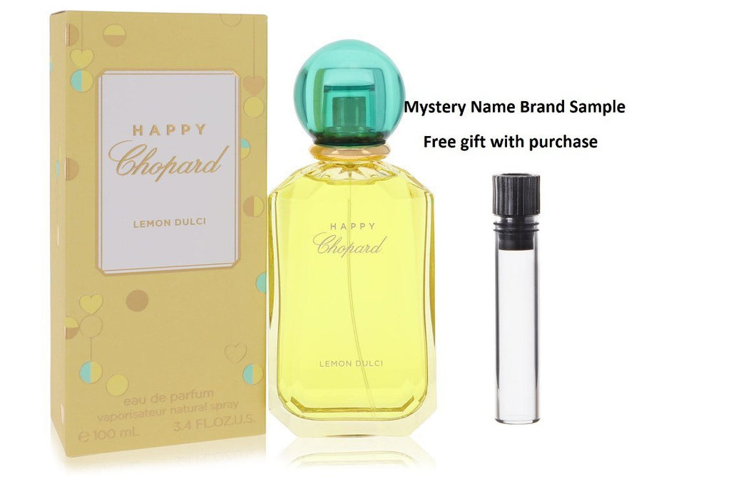 Happy Lemon Dulci by Chopard Eau De Parfum Spray 3.4 oz And a Mystery Name brand sample vile