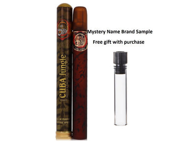 CUBA JUNGLE TIGER by Fragluxe Eau De Parfum Spray 1.15 oz And a Mystery Name brand sample vile