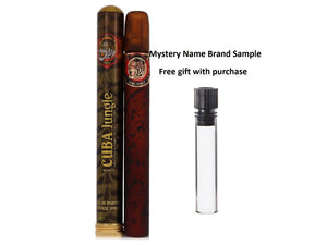 CUBA JUNGLE TIGER by Fragluxe Eau De Parfum Spray 1.15 oz And a Mystery Name brand sample vile