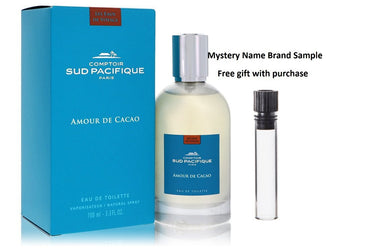Comptoir Sud Pacifique Amour De Cacao by Comptoir Sud Pacifique Eau De Toilette Spray 3.4 oz And a Mystery Name brand sample vile