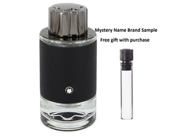 Montblanc Explorer by Mont Blanc Eau De Parfum Spray (Tester) 3.3 oz  And a Mystery Name brand sample vile