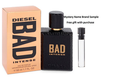 Diesel Bad Intense by Diesel Eau De Parfum Spray 1.7 oz  And a Mystery Name brand sample vile